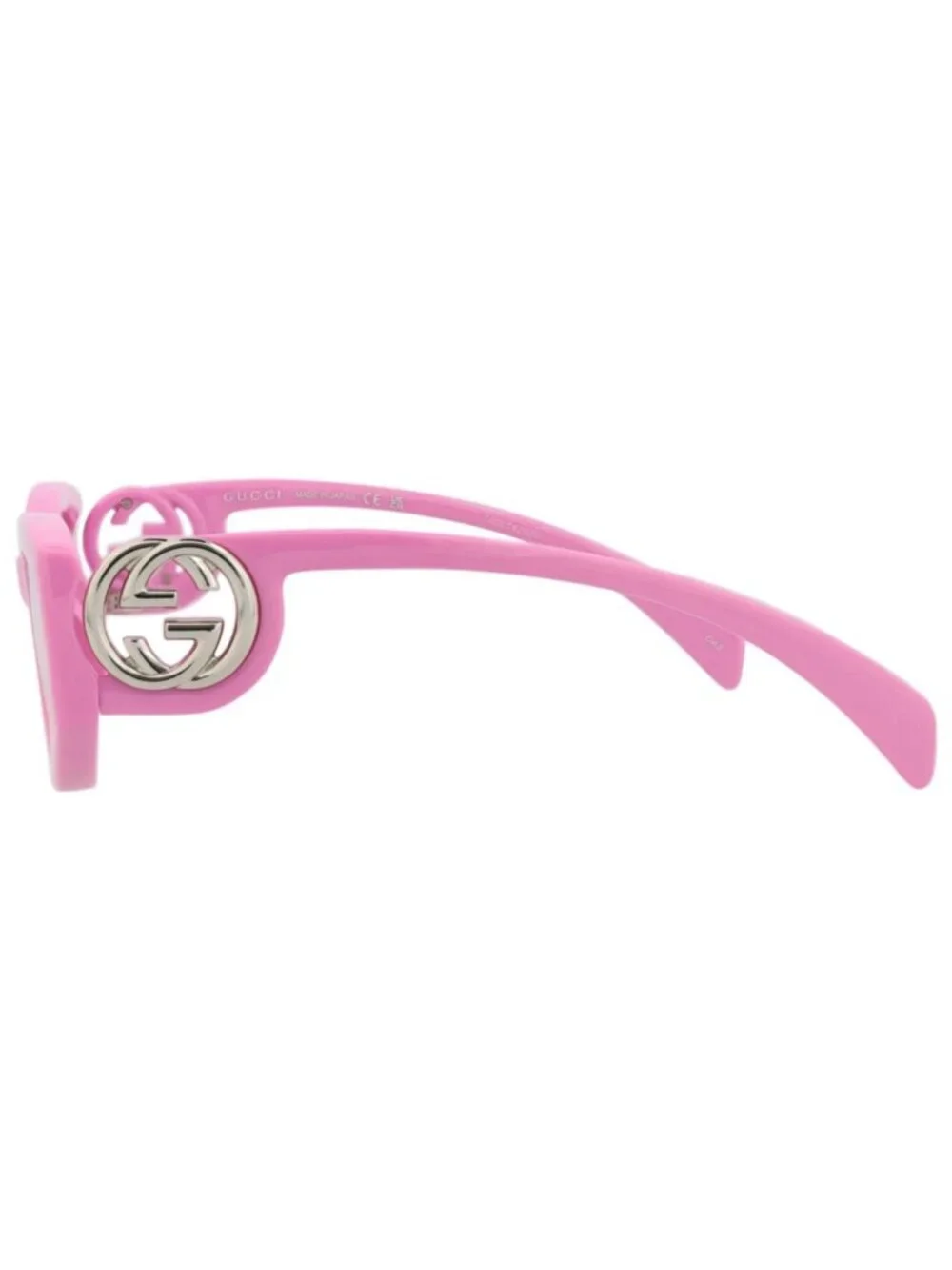 New Gucci Women's Sunglasses Cat Eye Injection Frame Pink Pink Pink